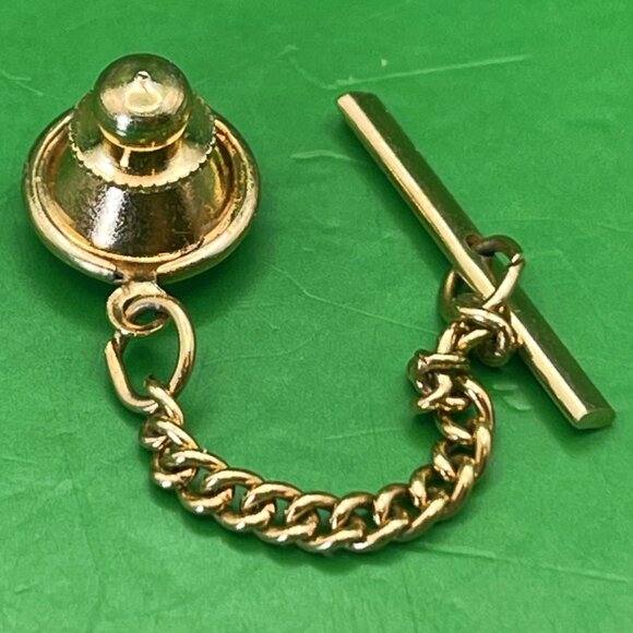 VTG Bell Trading Post Tie Tack Red Stone Starburst Men's Lapel Pin Mid Century - Picture 6 of 7